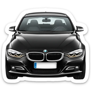 black bmw 328i sticker