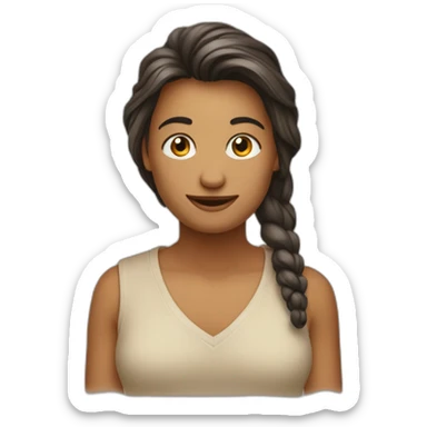 Een aap met lang haar sticker