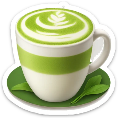 Matcha latte  sticker