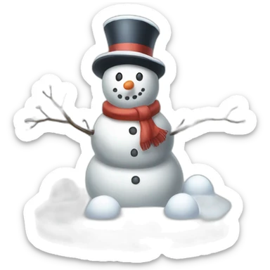 Snowman Statue Epic Mystery Legendary NewYear Pokemon Snowfall Snowballs sticker