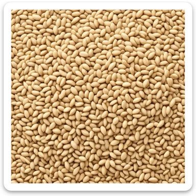 A small pile of sesame seeds sticker