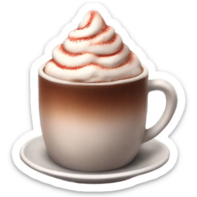 aesthetic christmas hot chocolate sticker