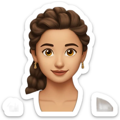 Brown Alia bhatt sticker