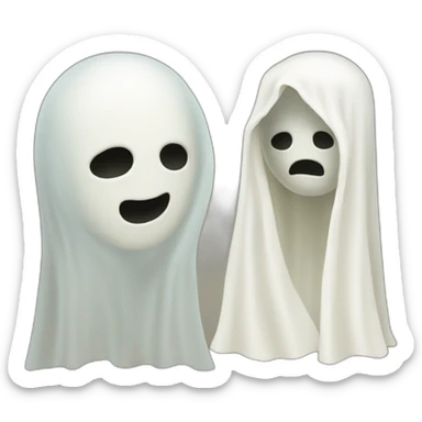 phantom ghost who walks human face sticker