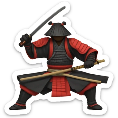 samurai stickman sticker