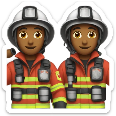 fire fighters sticker