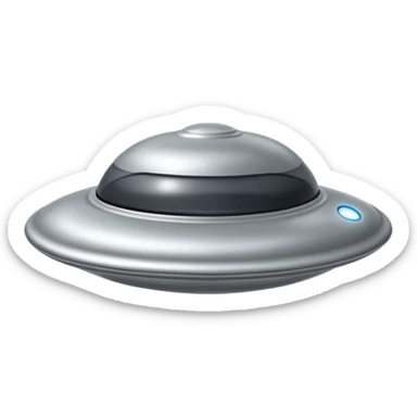 classic flying saucer sticker