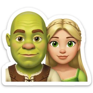 Shrek Fiona sticker