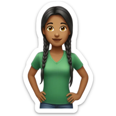brazilian girl sticker