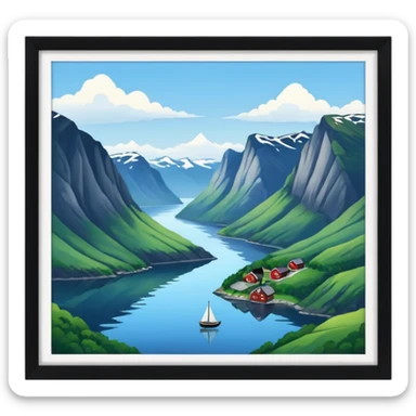 Norwegian fjords  sticker