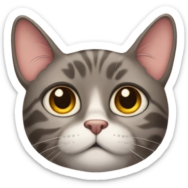 side eyes cat sticker