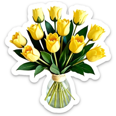 букет из ромашек sticker