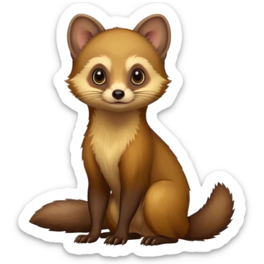 European pine marten sticker