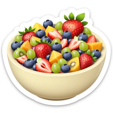 bowl of fruit salad























 sticker