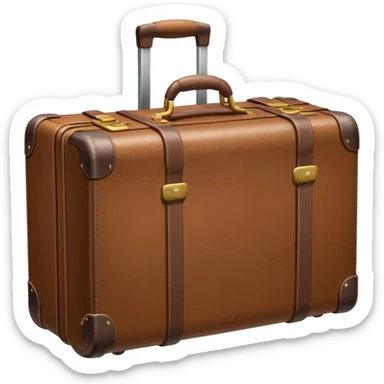 A sturdy travel suitcase sticker