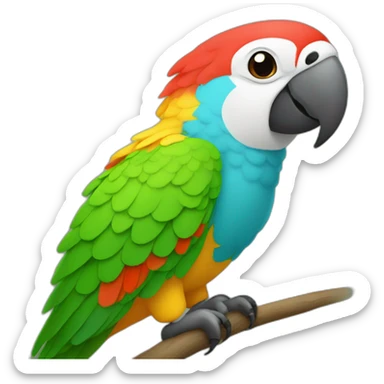 fun fact about parrots sticker