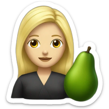 une avocate blonde avec la robe d'avocate sticker
