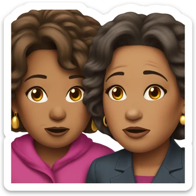 Oprah and Kamala crying  sticker