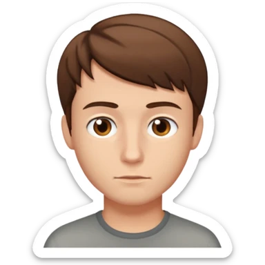 A dude side eyeing sticker