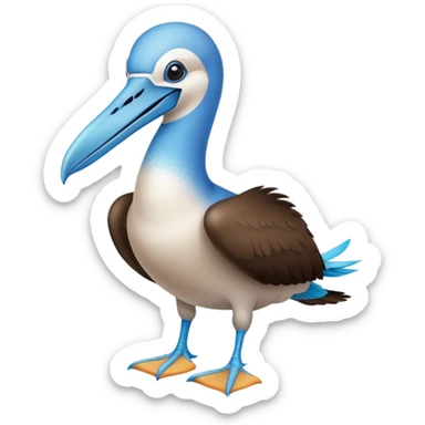 blue footed booby sticker
