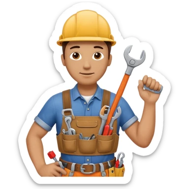 a handyman sticker
