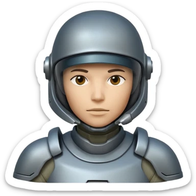 futuristic armored soldier human portrait, head and shoulders only, diverse facial features, different skin tones, different face shapes, unique helmet visor variations, sci-fi armor details, 3D cartoon, mobile game icon style, clean background, no text, no watermark

 sticker