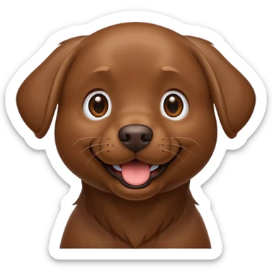 Please make a brown lab one sticker