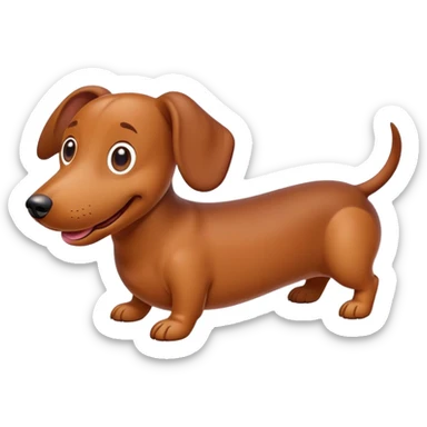 Sausage dog sticker