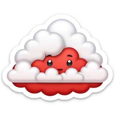 سحابة حمراء sticker