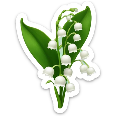 Lily of the valley sticker