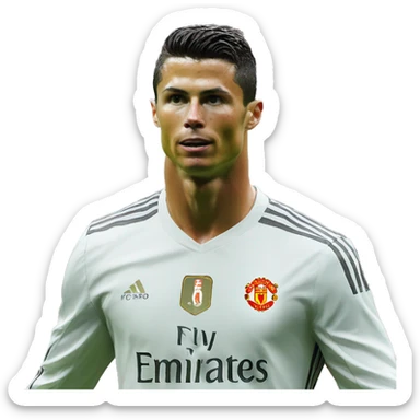 Cristiano ronaldo a manchester united sticker