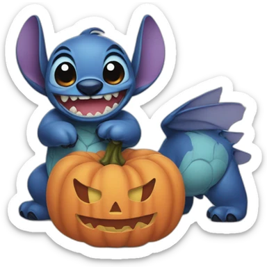 stitch deguisemen halloween sticker