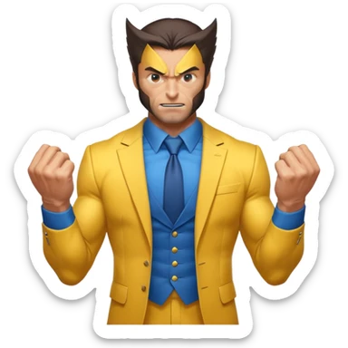 Wolverine from Deadpool & Wolverine movie sticker