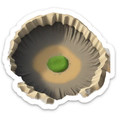 crater in paris sticker