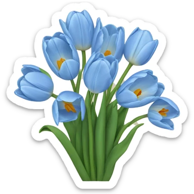 Tulipanes azules
 sticker