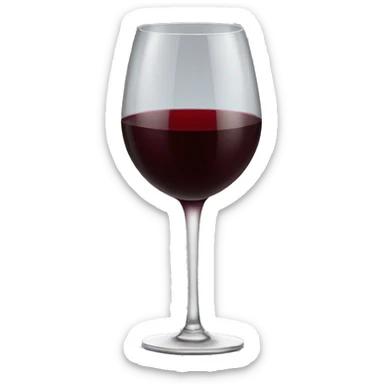 Red wine sticker