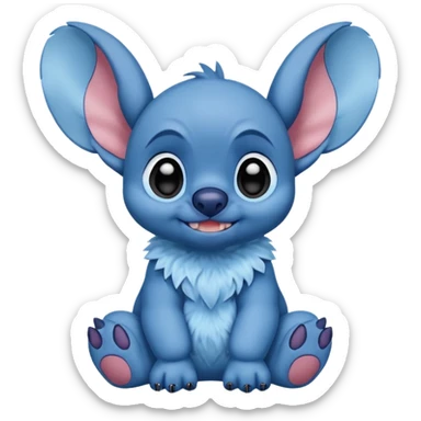 Stitch sentado sticker