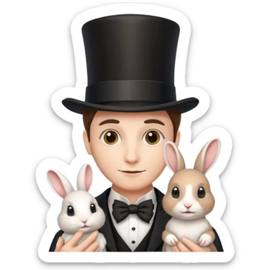 magician and pet sticker