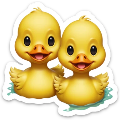 Rotting ducklings smile lovecraftian horror sticker
