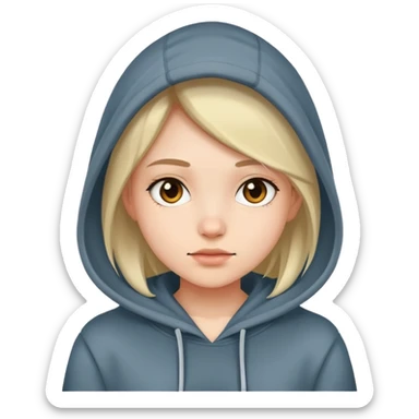 Girl with a hoodie sticker