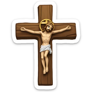 Crucifix sticker