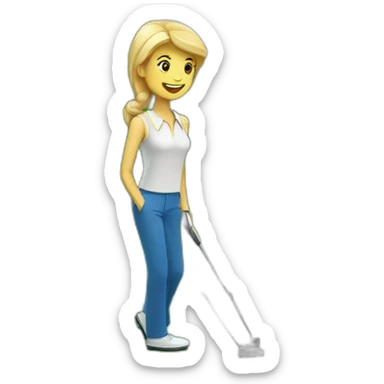 mini golf sticker
