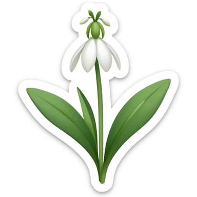 Snowdrop sticker