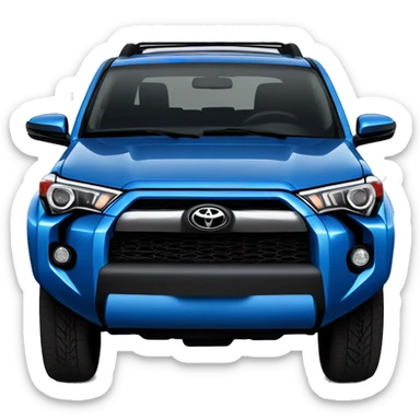 Blue Toyota 4Runner  sticker