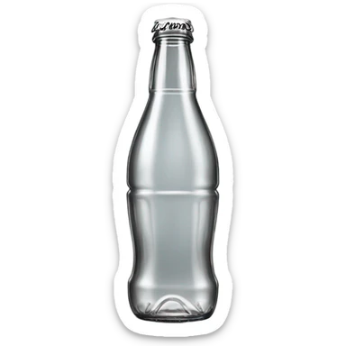 Coca cola bottle without its logo sticker