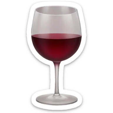 Glass of wine  sticker