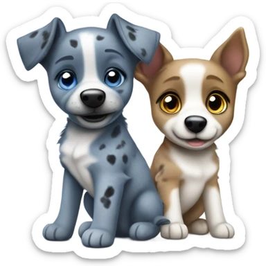 Bluey and bingo  sticker