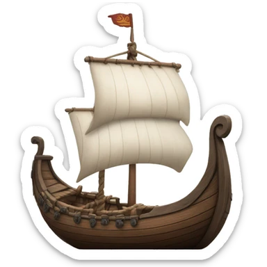 Viking Ship w/ the words Peyton Parrish ingrained sticker