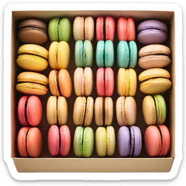 Box of macarons  sticker