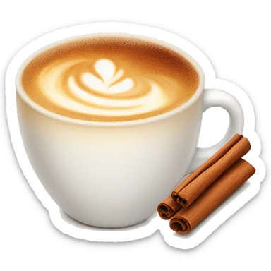Cinnamon vanilla latte sticker